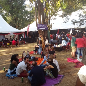 People having fun at the Koroga Festival